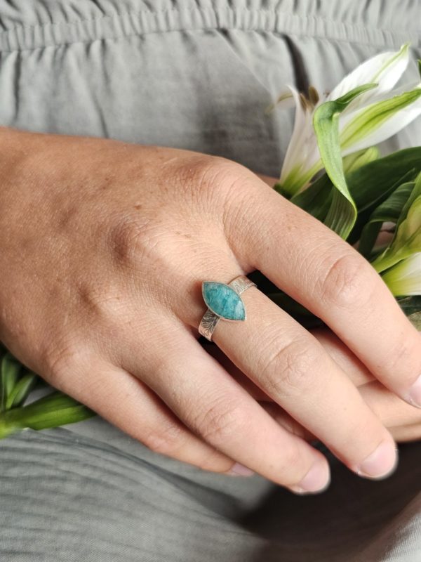 Bague réglable Amazonite – Image 3