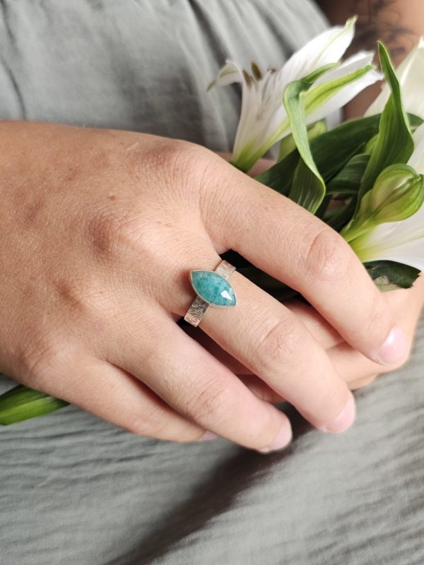 Bague réglable Amazonite – Image 4