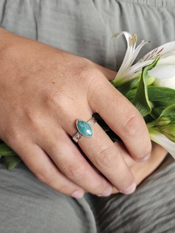 Bague réglable Amazonite – Image 3