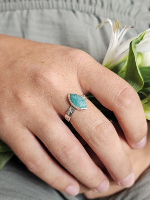 Bague réglable Amazonite – Image 4