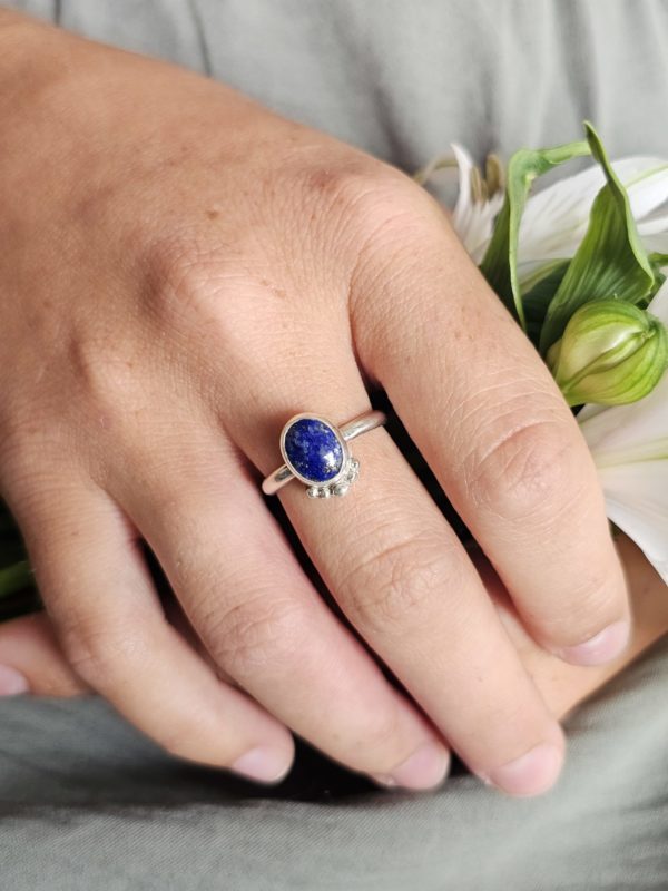 Bague réglable Lapis lazuli – Image 3