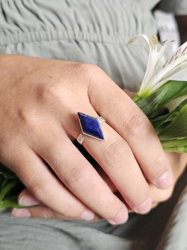 Bague réglable Lapis lazuli – Image 4