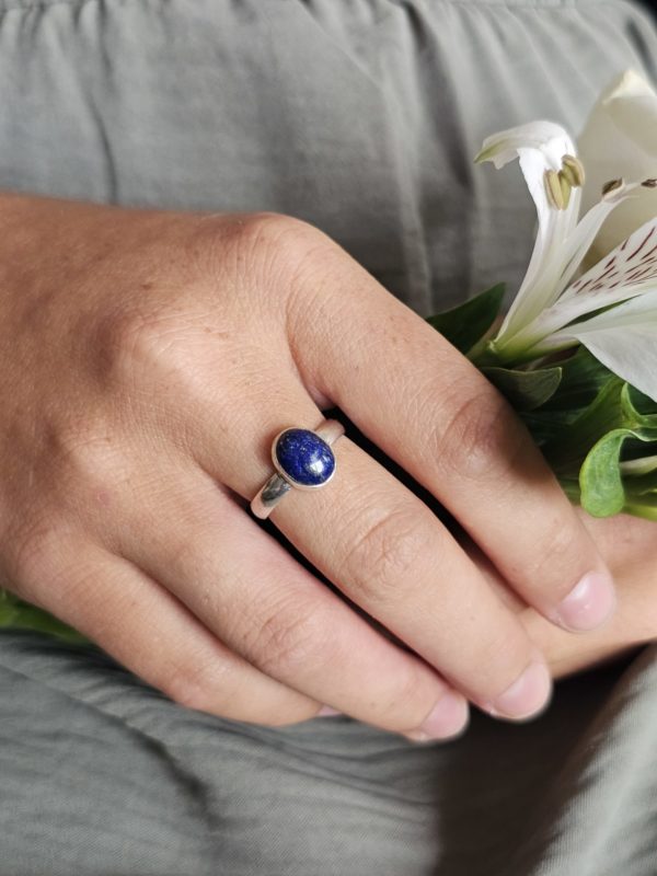 Bague réglable Lapis lazuli – Image 3