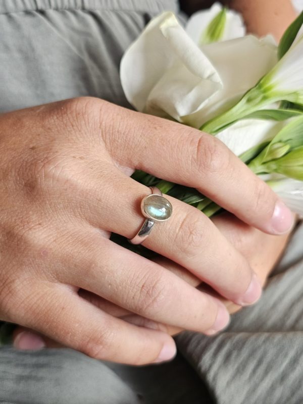 Bague réglable Labradorite – Image 4