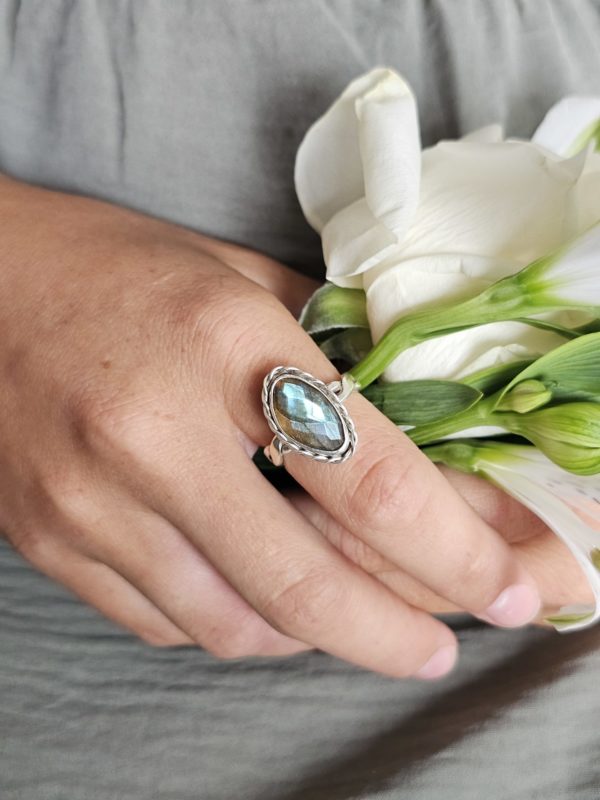 Bague réglable Labradorite – Image 4