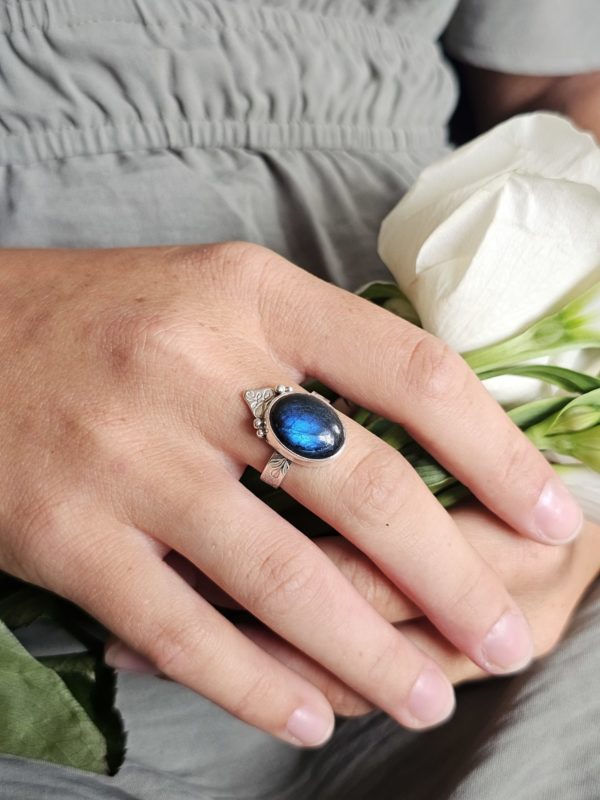 Bague réglable Labradorite – Image 4