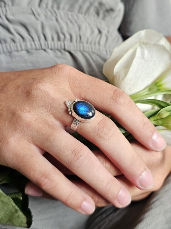 Bague réglable Labradorite – Image 5