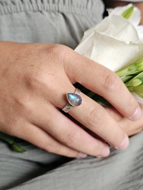 Bague réglable Labradorite – Image 5
