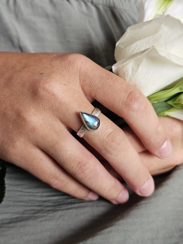 Bague réglable Labradorite – Image 5