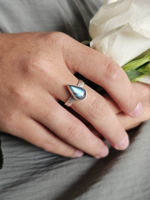 Bague réglable Labradorite – Image 4