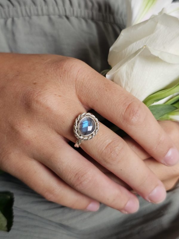 Bague réglable Labradorite – Image 3