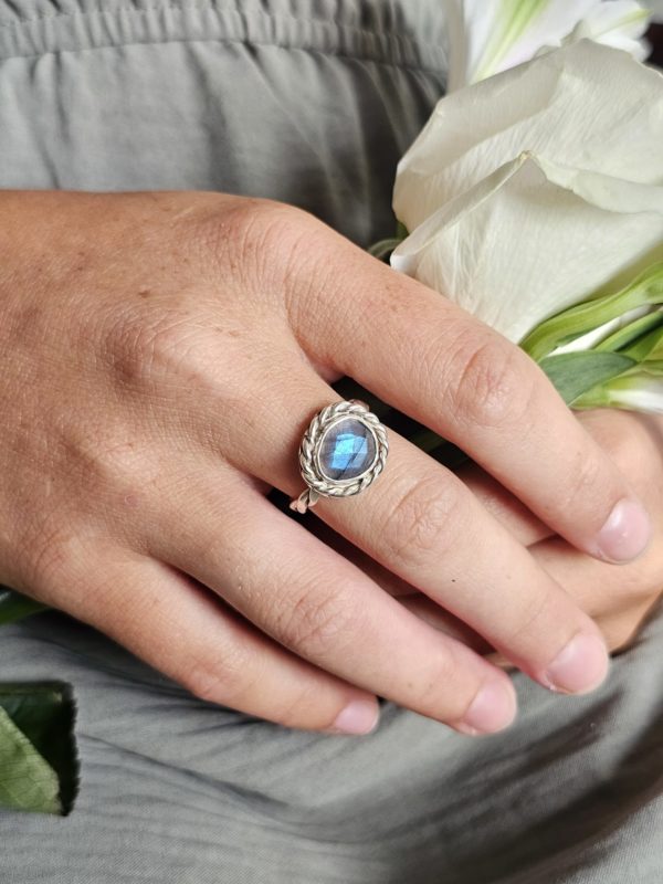 Bague réglable Labradorite – Image 4