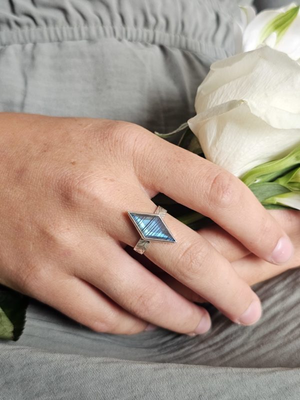 Bague réglable Labradorite – Image 5