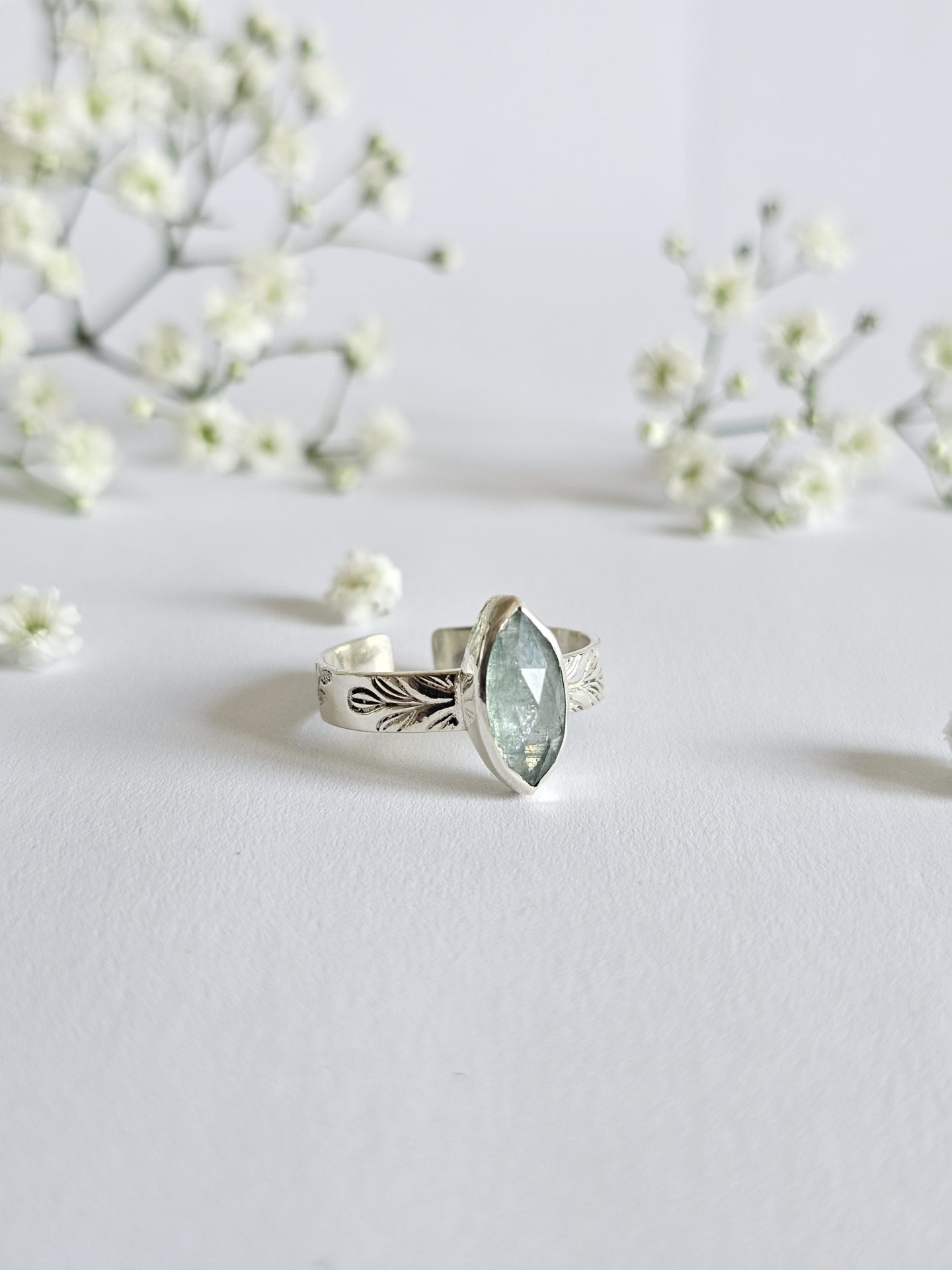 Bague réglable Cyanite