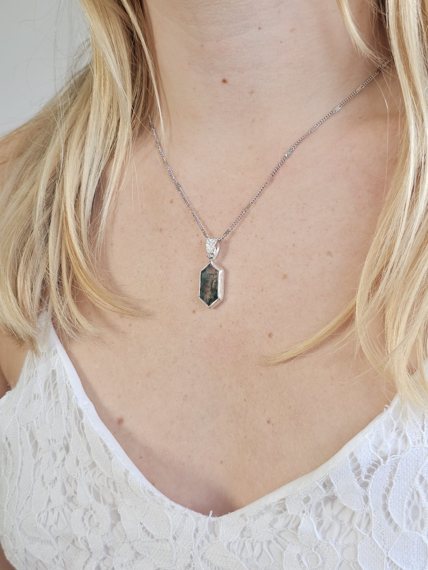 Pendentif Agate mousse – Image 3