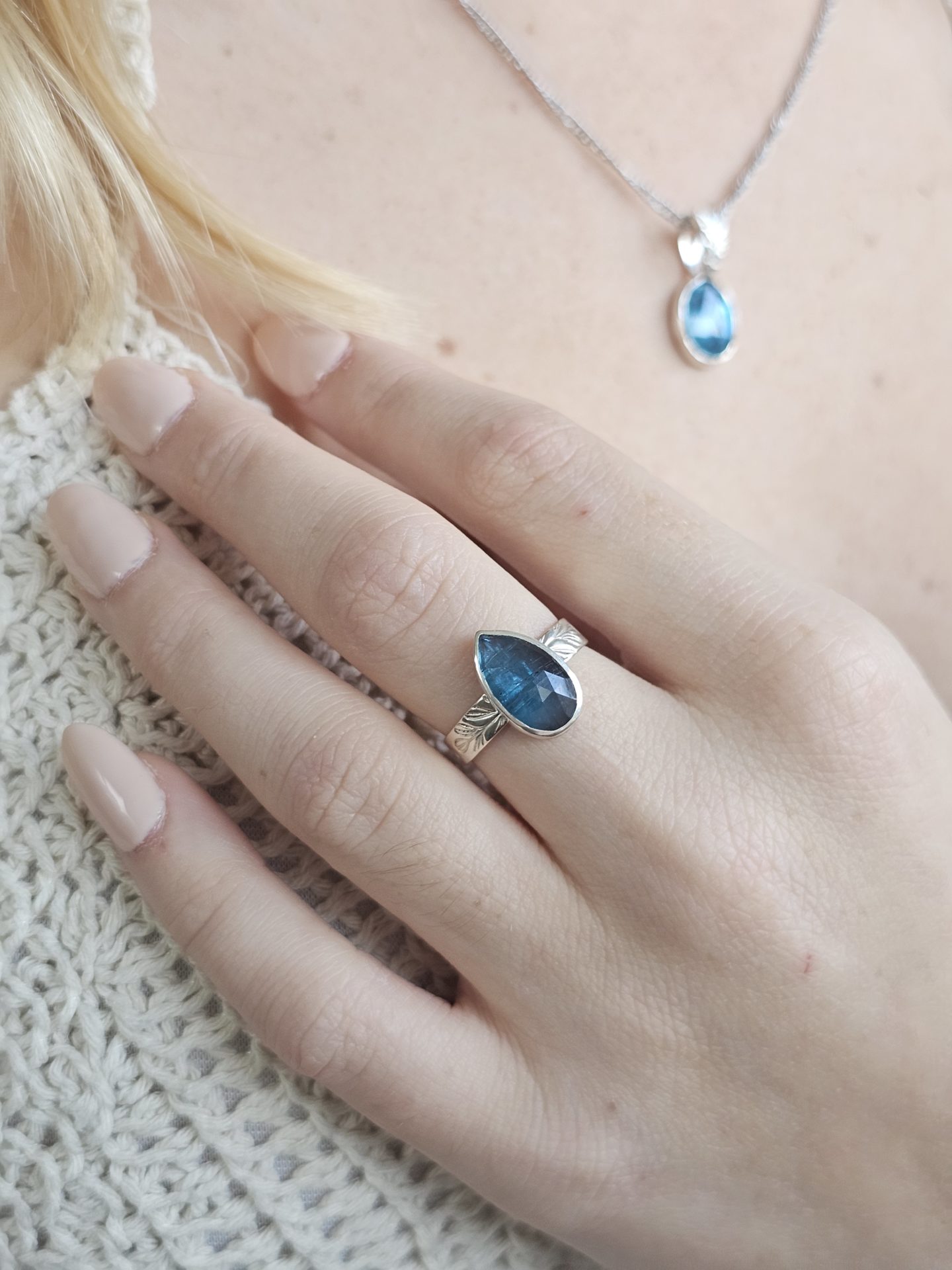 Bague réglable Cyanite – Image 4