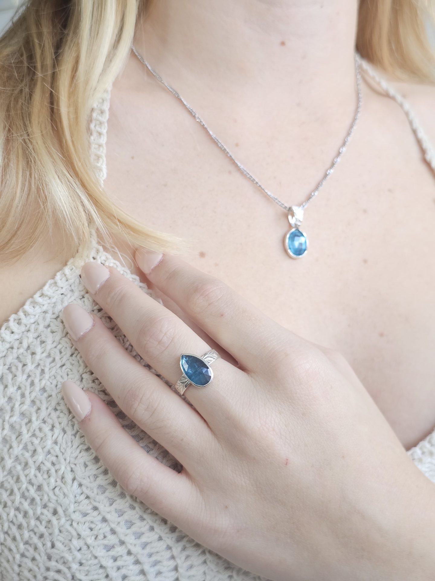 Bague réglable Cyanite – Image 5