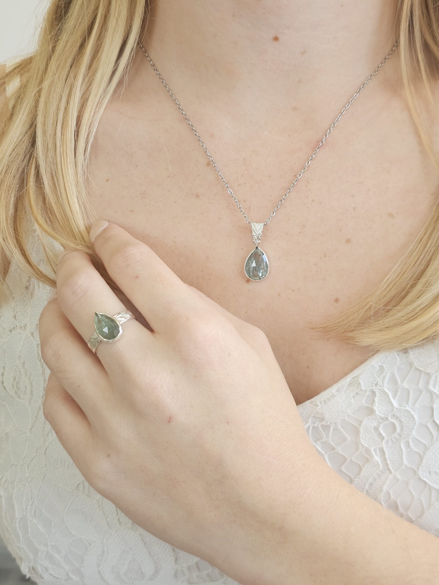 Bague réglable Cyanite – Image 2