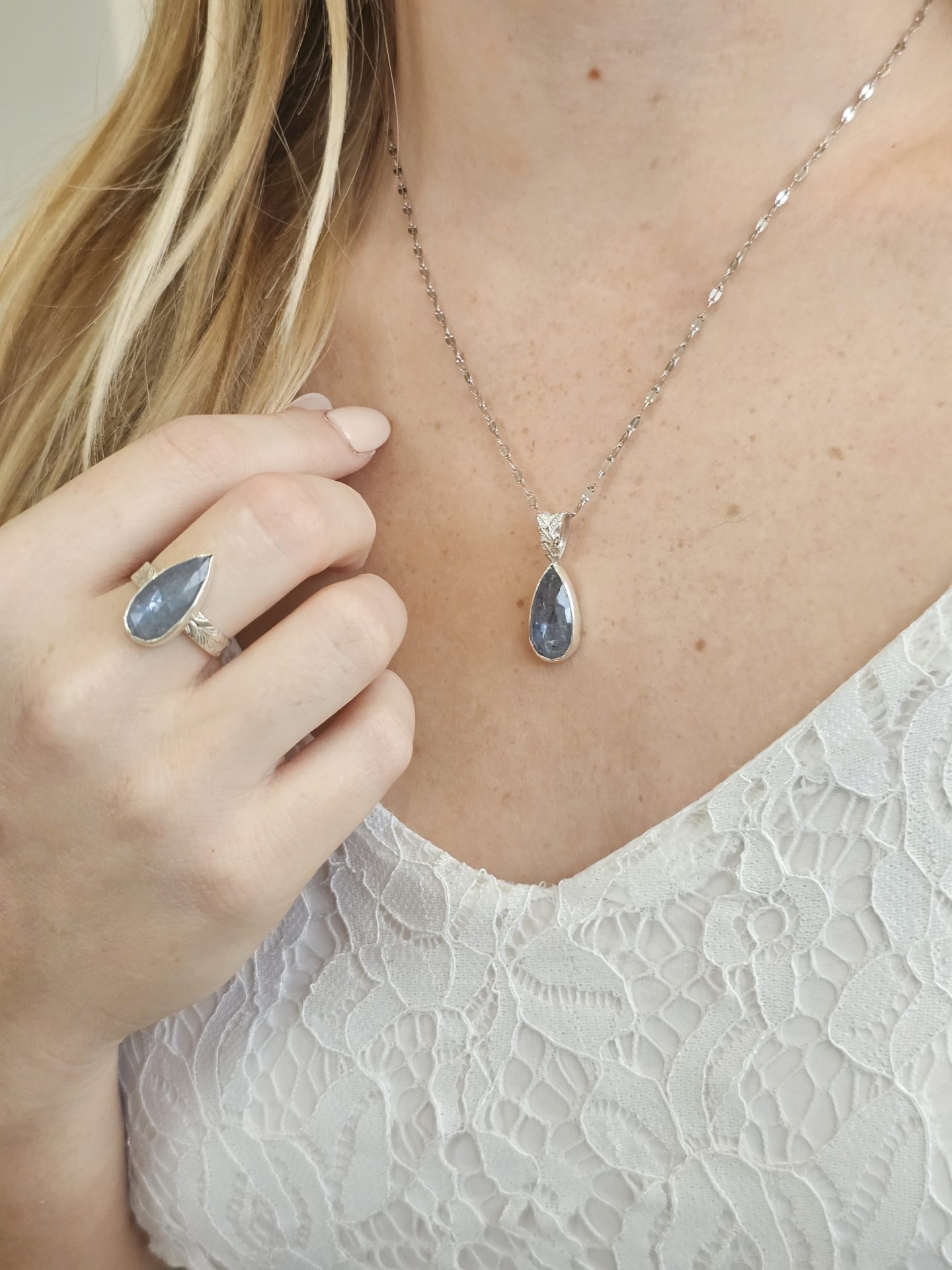 Bague réglable Cyanite – Image 7