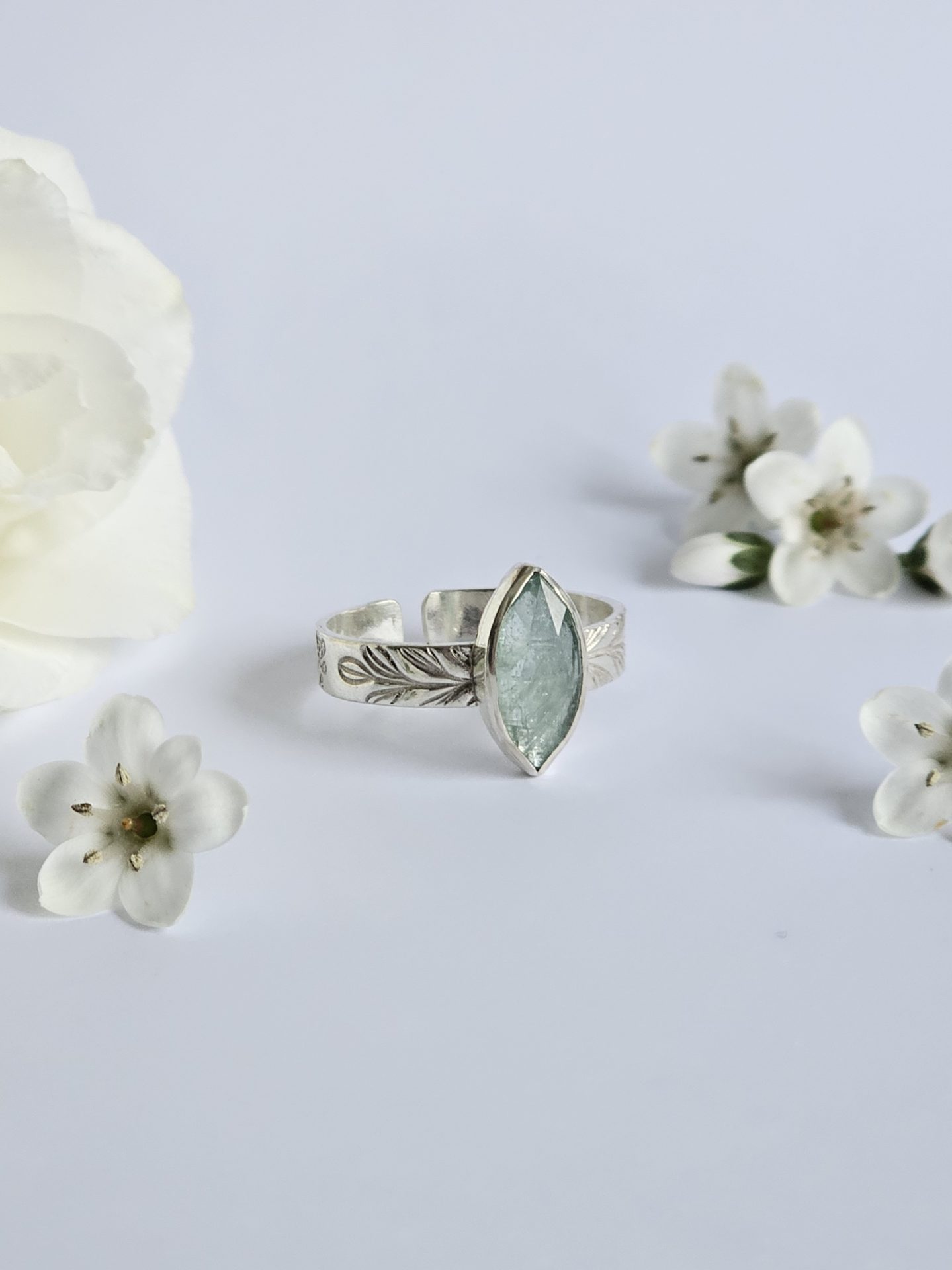 Bague réglable Cyanite