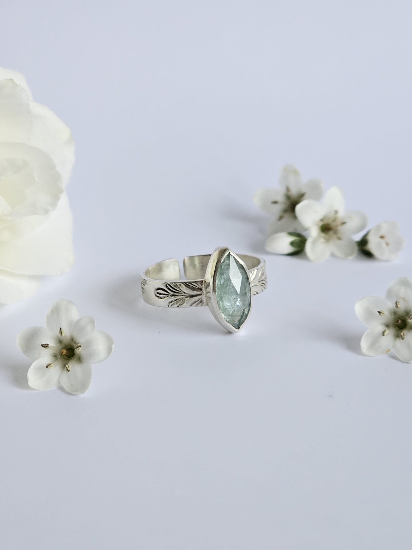 Bague réglable Cyanite