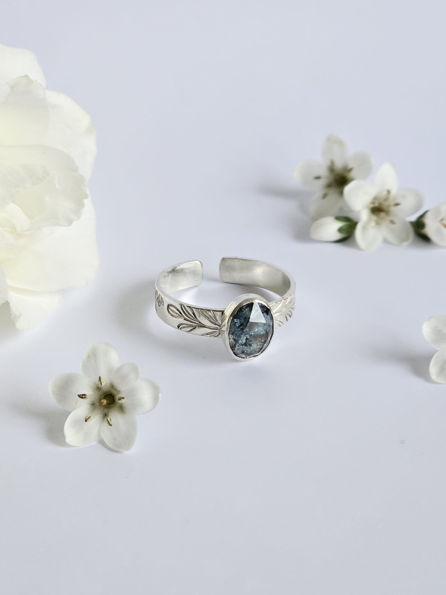 Bague réglable Cyanite