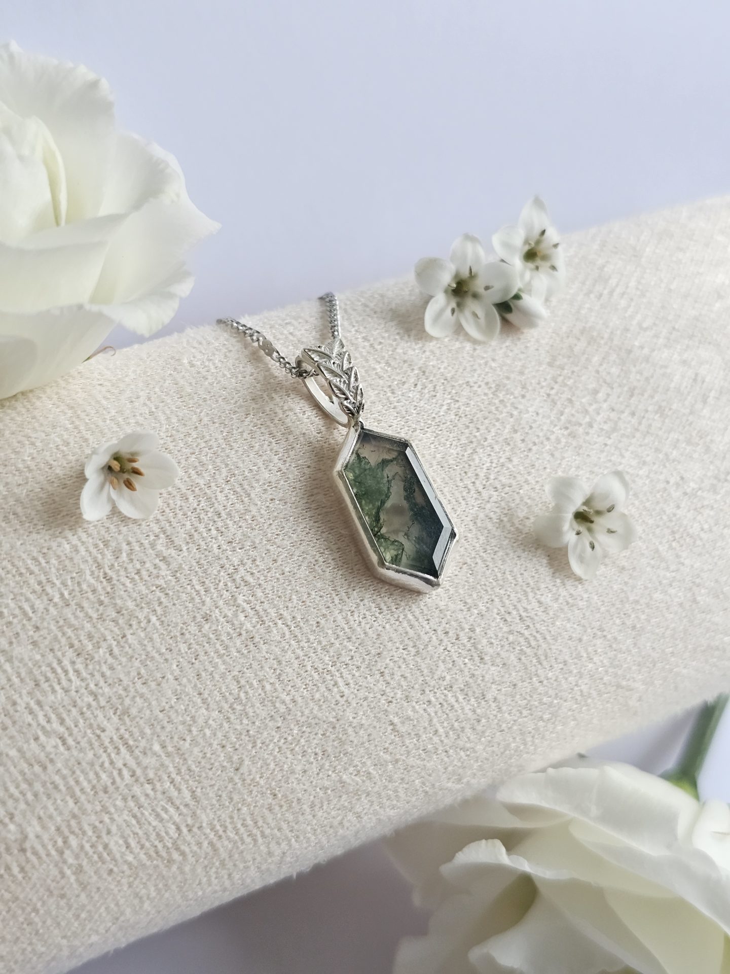 Pendentif Agate mousse – Image 5