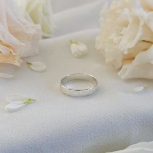 Bague large martelée