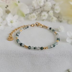 Bracelet agate mousse