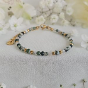 Bracelet agate mousse