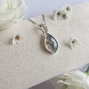 Pendentif Agate mousse