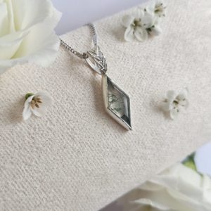 Pendentif Agate mousse